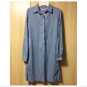 🎀 Uniqlo | Chambray Shirt Dress